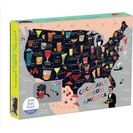 Cocktail Map of the USA Pussel 1000 bitar